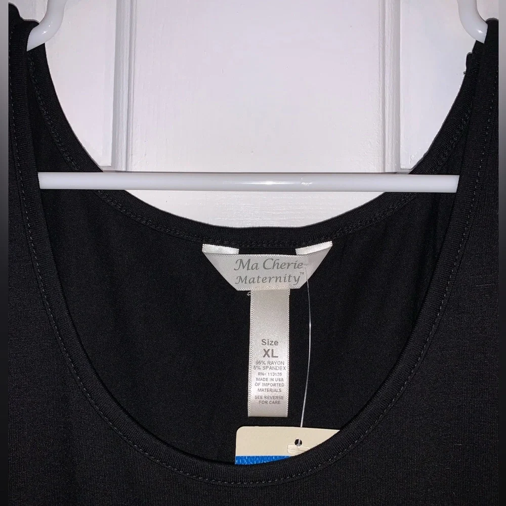 Ma Cherie Maternity Black cold shoulder Dress , size XL - Picture 8 of 8